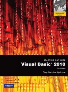 Image of Starting Out with Visual Basic 2010 by Tony Gaddis Book