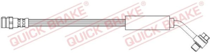 Image of QUICK BRAKE Brake hose QUICK BRAKE 50.312X