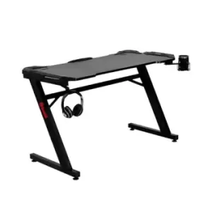 image of MARVO DE-05 Single Gaming Table size 1100x600x74mm with Headset Stand & Cup Holder