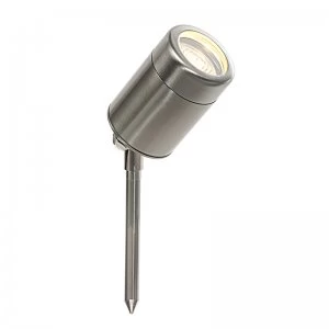 image of Endon ST5011 Odyssey Outdoor Ground Spike Light in Brushed Stainless Steel