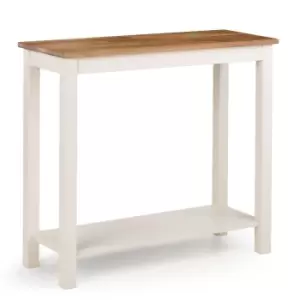 image of Julian Bowen Coxmoor Console Table 90Cm Ivory And Oak