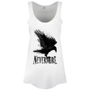 Image of Grindstore Womens/Ladies Nevermore Vest Top (L) (White/Black)
