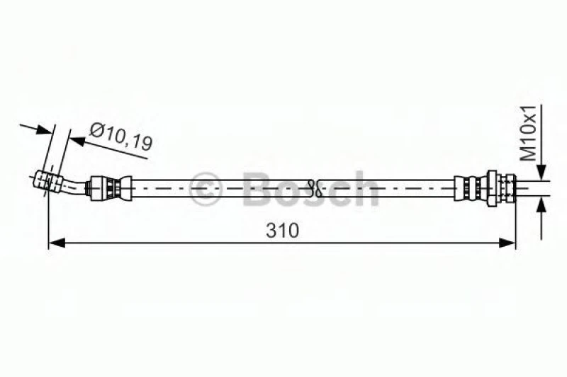 Image of Bosch 1 987 481 416 Brake Hose Brake Hose (83)