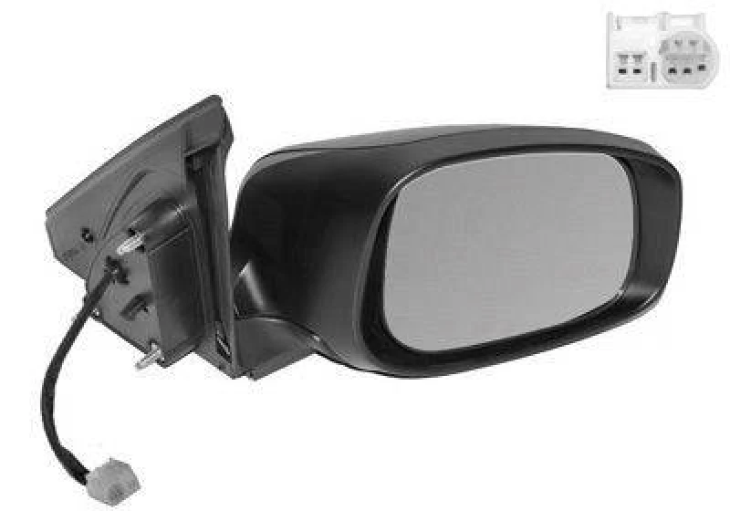 Image of VAN WEZEL 5222808 Wing mirror * HAGUS * Right, Heatable, Over-paintable Outside Mirror (50)