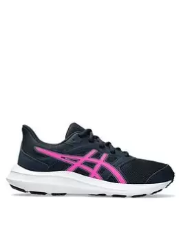 Image of Asics Kids Jolt 4 Running Trainers - NAVY, Navy, Size 3 Older