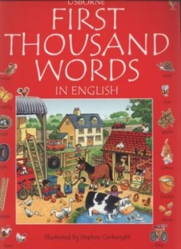 Image of First Thousand Words in English by Heather Amery and Stephen Cartwright and Nicole Irving Paperback