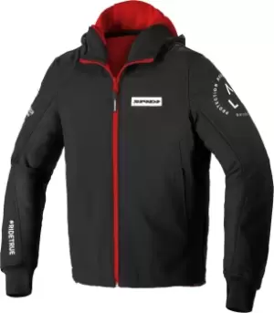 Image of Spidi Armor Evo Motorcycle Hoodie, black-red, Size 2XL, black-red, Size 2XL