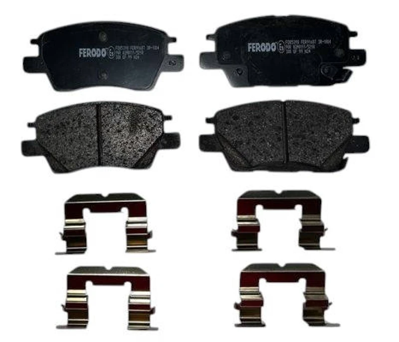 Image of FERODO FDB5398 Brake pad set PREMIER ECO FRICTION with acoustic wear warning, with accessories Brake Pad Set,disc brake (402)