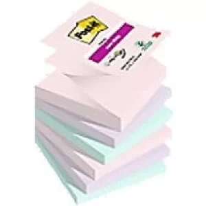 Image of Post-it Sticky Z-Notes Soulful 76 X 76 Assorted 90 Sheets Pack of 6
