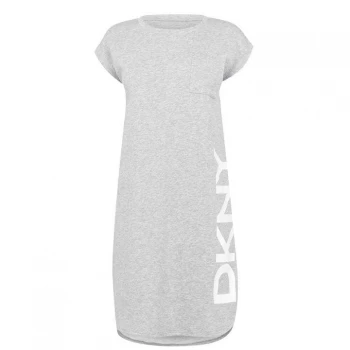 Image of DKNY Logo Mini Dress - Grey