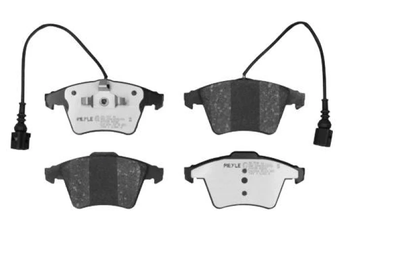 Image of MEYLE 025 237 4919/PD Brake pad set Front Axle, incl. wear warning contact, MEYLE-PD Quality, with anti-squeak plate Brake Pad Set,disc brake (402)