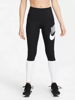 Image of Nike NSW The One Dance High Rise Tights - Black/White Size M Women