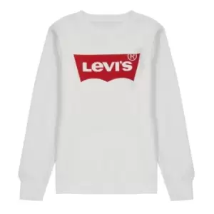 Image of Levis Childrens Batwing Crew Sweatshirt - White