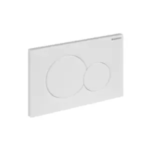 image of Geberit Flush Plate SIGMA01 for Dual Flush: Jet Black Ral 9005 - 263403