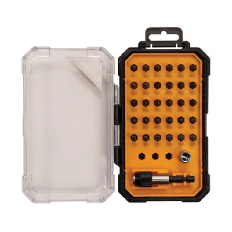 Image of Loops 32 Piece S2 Steel High Torque Impact Bits Set Pozzi Slotted TORX Drill & Drivers Metallics