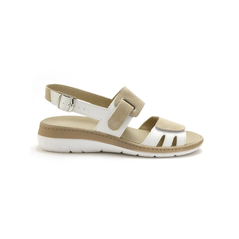 Image of Pediconfort Womens Velcro sandals Pediconfort Beige Female 38