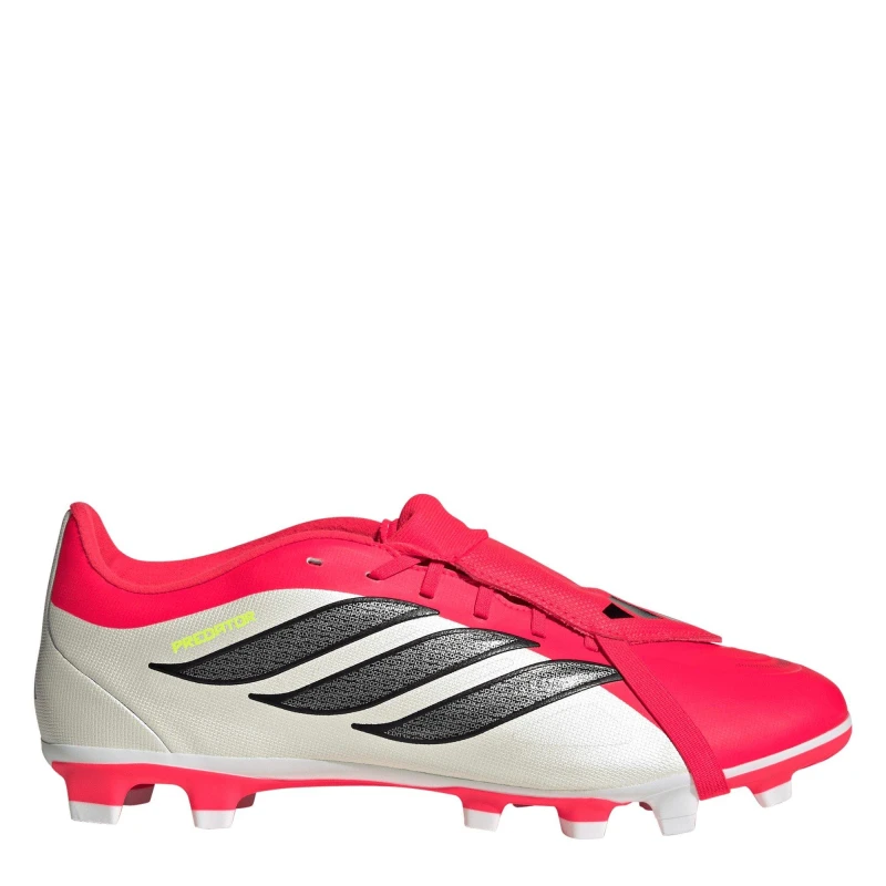 Image of adidas Mens adidas Predator Fold-Over Tongue Club Firm Ground Football Boots Red/Blk/White male 9.5 (44)