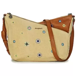 Desigual BOLS_JULY DENIM HARRY MINI womens Shoulder Bag in Beige - Sizes One size