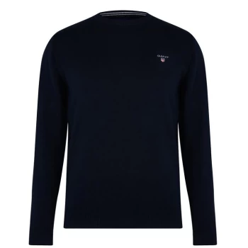 Image of Gant Gant Classic Cotton Crew Neck Sweatshirt - Evening 433