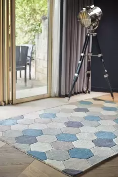 image of 'Farah/Hexagon' Rug