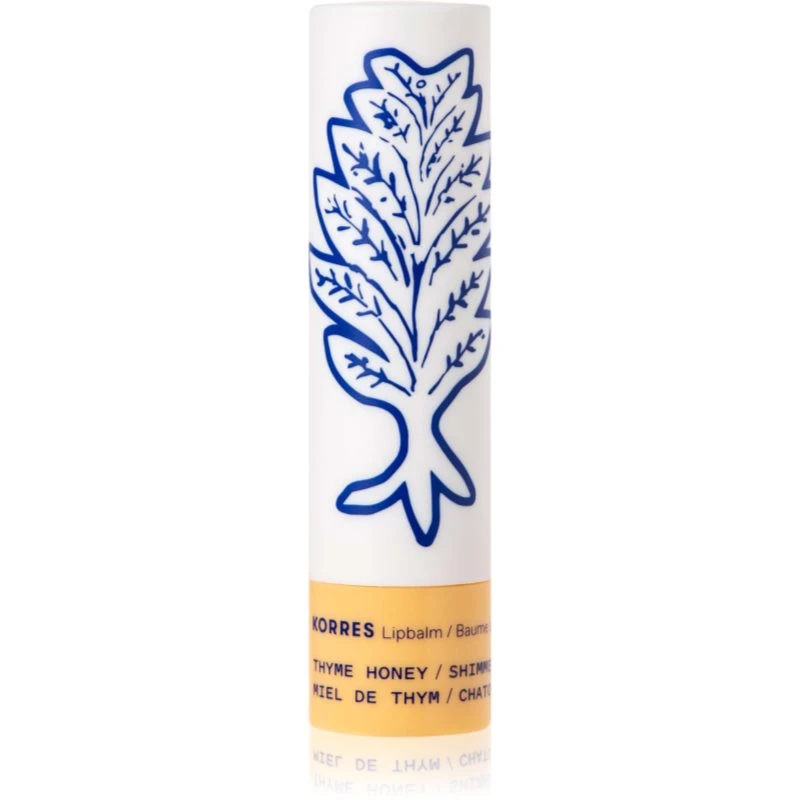 Image of Korres Korres Honey & Thyme Lip Balm in Clear Clear One Size Unisex 5203069090950