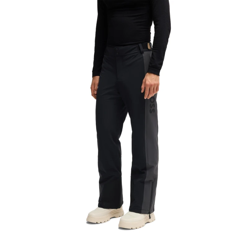 Image of Boss Mens Fiva Ski Straight Leg Trousers Black male S