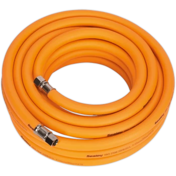 Image of Sealey Hybrid Hi Vis Air Line Hose 10mm 10m