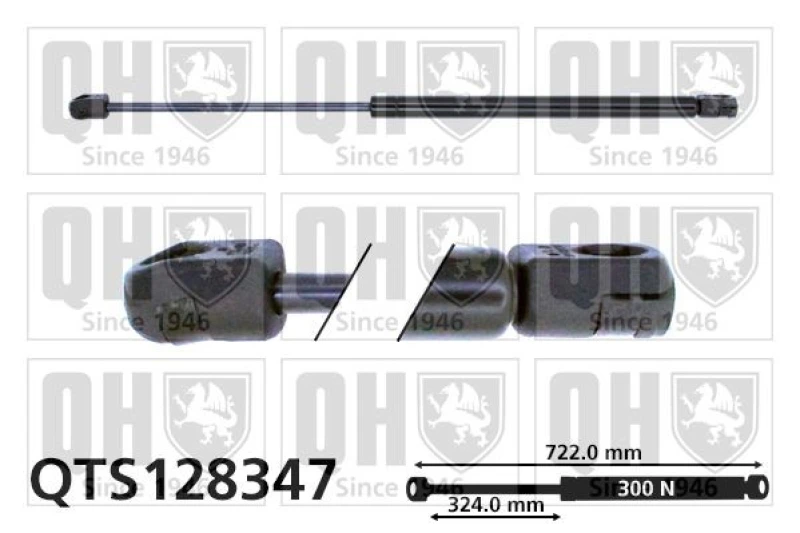 Image of QUINTON HAZELL Bonnet strut QUINTON HAZELL QTS128347
