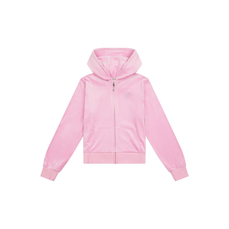 Image of Juicy Couture Velour Hoody Pink Lilac F89 female 9-10 Yrs