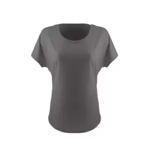 Image of Next Level Womens/Ladies Ideal Dolman T-Shirt (M) (Dark Grey)