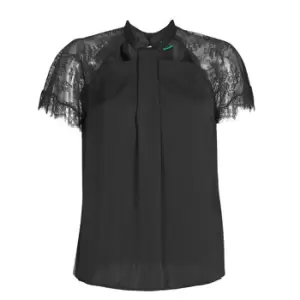 image of Guess GERDA womens Blouse in Black. Sizes available:S,M,L,XS