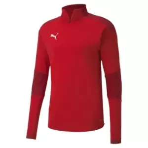 Puma Quarter Zip Training Top Mens - Red