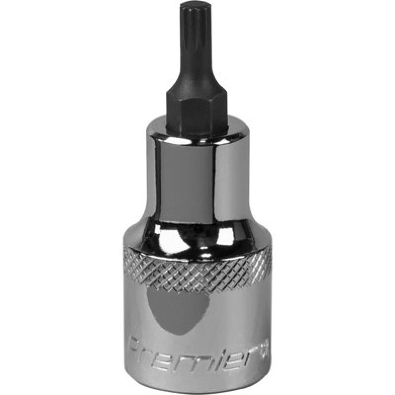 Image of Loops M5 Forged Spline Socket Bit - 1/2" Square Drive - Chrome Vanadium Wrench Socket Multi