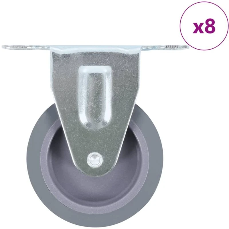 Image of VIDAXL 8 pcs Fixed Casters 75mm vidaXL 8719883716183