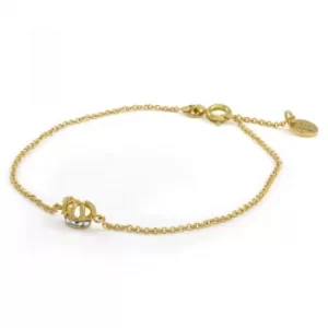 Image of Ladies Juicy Couture PVD Gold plated Crown Bracelet