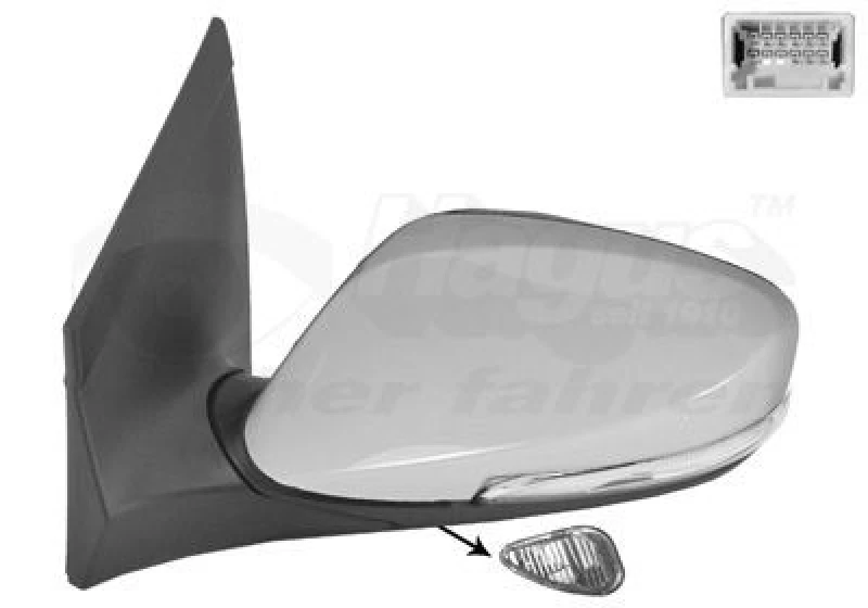 Image of VAN WEZEL Wing mirror VAN WEZEL 8244817