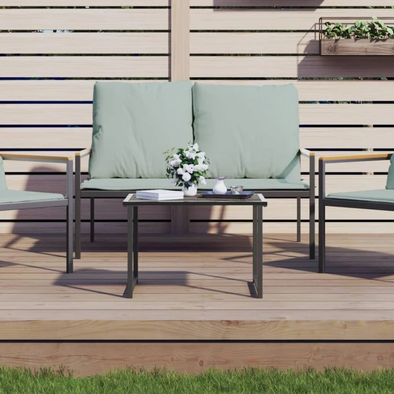 Image of VIDAXL Garden Table Anthracite 55x40x37cm Steel Vidaxl 8720845892135