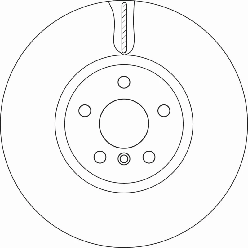 Image of Brake disc TRW DF6845S