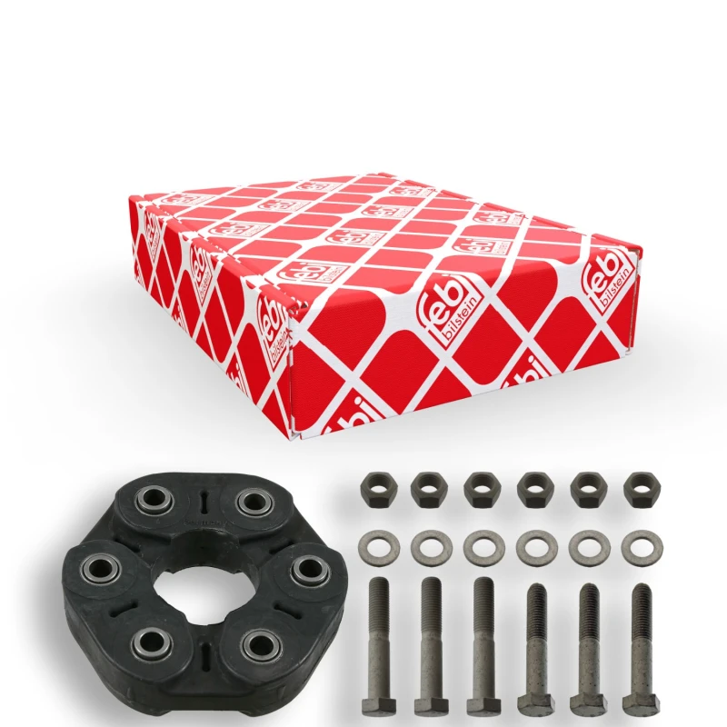 Image of FEBI BILSTEIN 40928 Drive Shaft Coupler with washers, with nuts Joint,propeller shaft (1427)