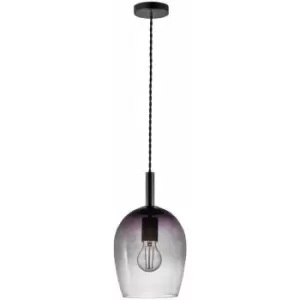 image of Nordlux Uma 18cm Dome Pendant Ceiling Light Grey, E27