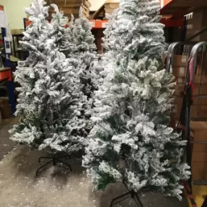 image of CHEAP DEAL - PREMIER 7ft Snow Valley Fir Christmas Tree SLIGHT WATER DAMAGED