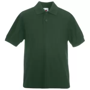 Image of Fruit Of The Loom Childrens/Kids Unisex 65/35 Pique Polo Shirt (3-4) (Bottle Green)