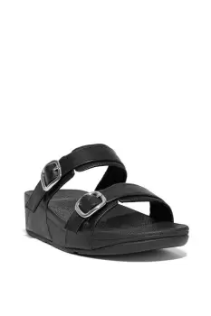 image of Lulu Adjustable Leather Slides