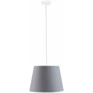 image of Keter Dexter Dome Pendant Ceiling Light Grey, 38cm, 1x E27