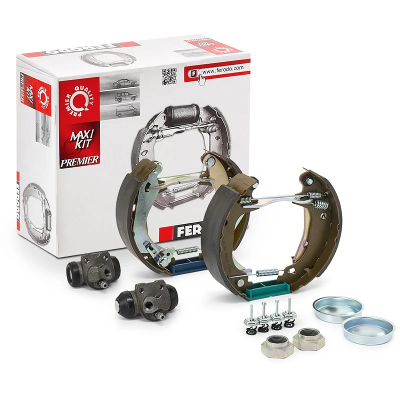 Image of FERODO FMK080 Brake Set, drum brakes with wheel brake cylinder Brake Set,drum brakes (3859)