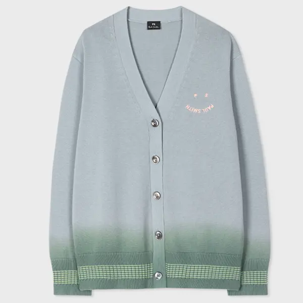 Image of Ps Paul Smith Womens Knitted Cardi Button Thru Happy