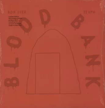 Image of Bon Iver Blood Bank - Red Vinyl 2020 USA vinyl LP JAG343