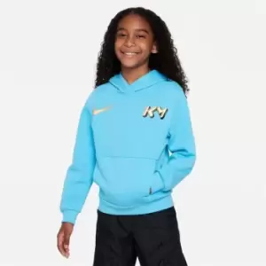 image of Nike Mbappe Big Kids Hoodie - Blue