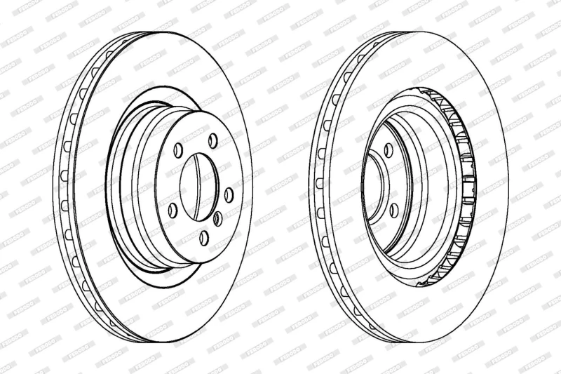Image of Brake disc FERODO DDF1435C-1