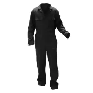 Image of Warrior Mens Stud Front Coverall (3XL/L) (Black)